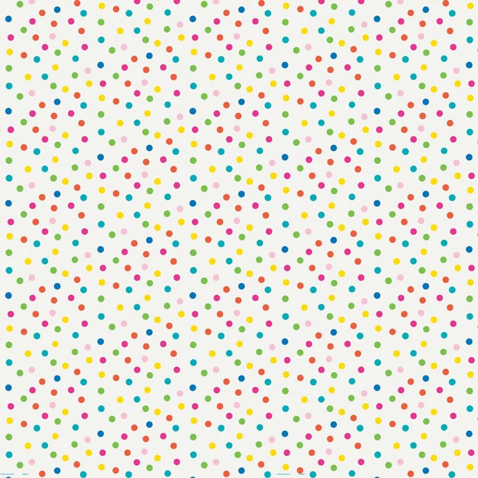 CONFETTI CAKE BIRTHDAY GFTWRP 30"X5FT - UNIQUE