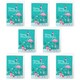 image 1 of Flamingo in Santa Hat Christmas Cards Set of 8 - A6 Size - Floral Snowflakes