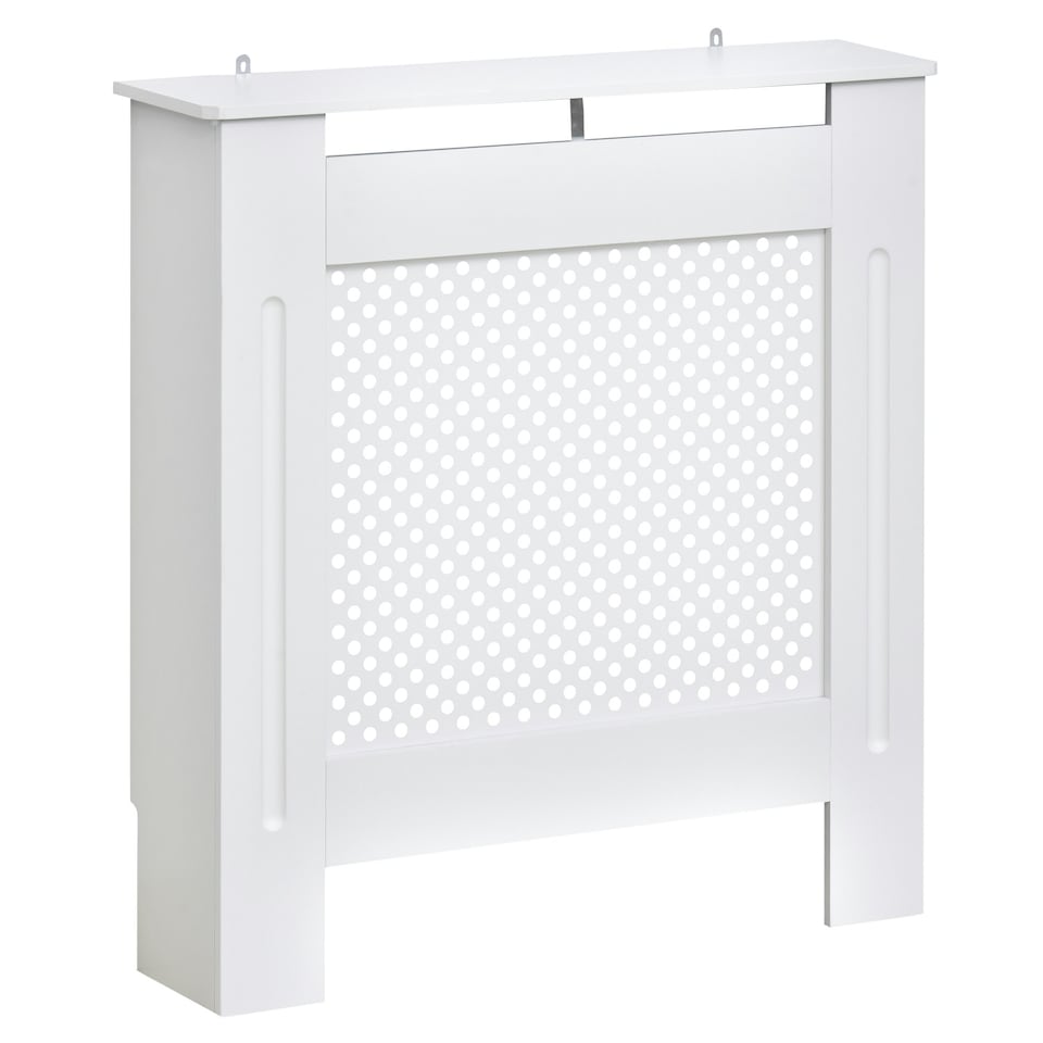 image 1 of HOMCOM Radiator Cover Heating Cabinet Solid MDF Small Sized White Modern Home