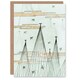 image 1 of Shin Bijutsukai Japanese Art Card Skyscape With Birds Flying