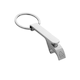 image 1 of XD Collection Zinc Alloy Recycled Bottle Opener Keyring - Silver - One Size