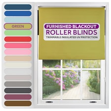Blackout Roller Blind 230cm Wide x 165cm Long | Green | Green