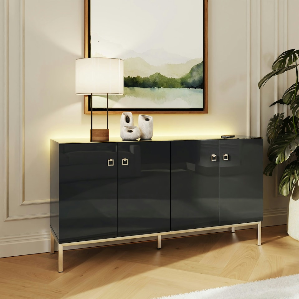 image 1 of Frank Olsen Lyra Sideboard Black | Midnight Onyx