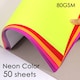image 5 of A4 50 Sheets Bright Fluorescent Paper