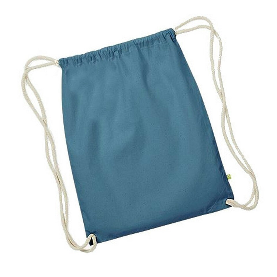 image 1 of Westford Mill Earthware Organic Gymsac (13 Litres) - Airforce Blue - One Size Blue | One Size