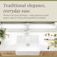 image 3 of 595mm - Single Bowl Fireclay Butler Kitchen Sink - Ledge , Overflow & Waste