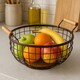 image 1 of Stylish Bronze Powder Coated Fruit Basket, Functional Design Unique Fruit Basket, Durable Fruit Basket Brown