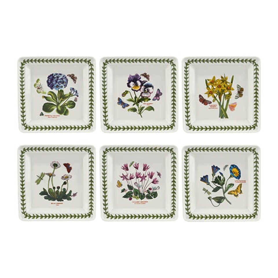 image 1 of Portmeirion Botanic Garden Square Plate Set of 6