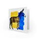 image 2 of Two Tone Yellow Mule Art Blank Just to Say Card