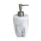 image 2 of Showerdrape Octavia White Marble & Chrome Liquid Soap Dispenser
