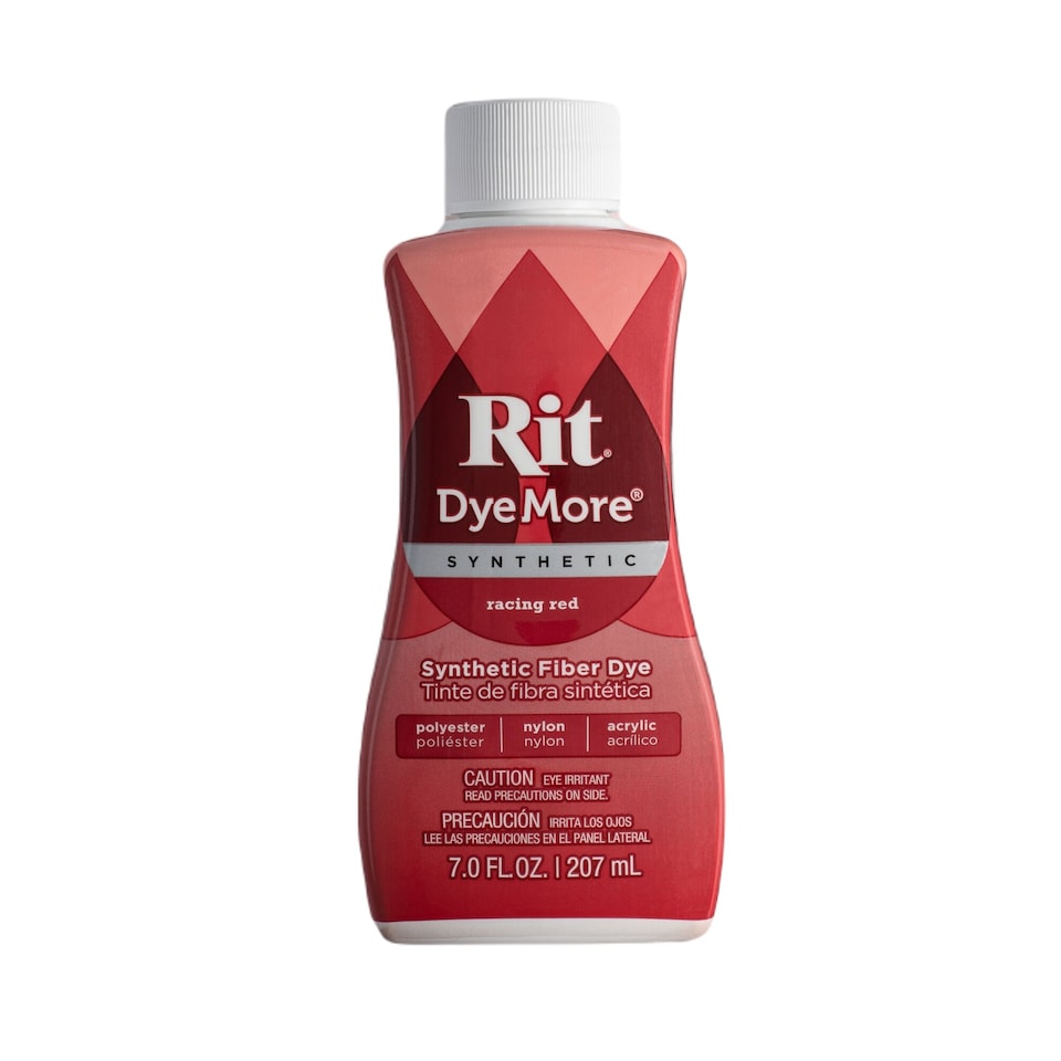 image 1 of Rit DyeMore Liquid Colour Dye for Synthetic, Polyester, Nylon and Acrylic 7oz | Red | Racing Red