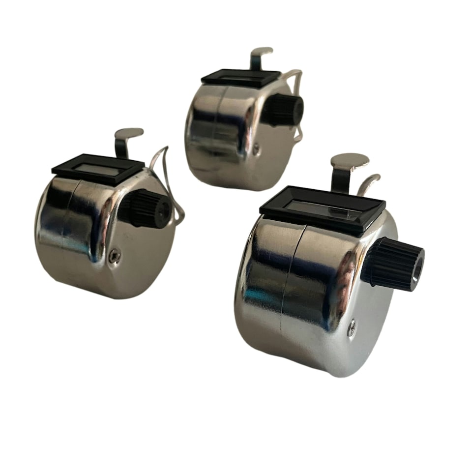 image 1 of Pack of 6 Janrax Metal Hand Tally Counters