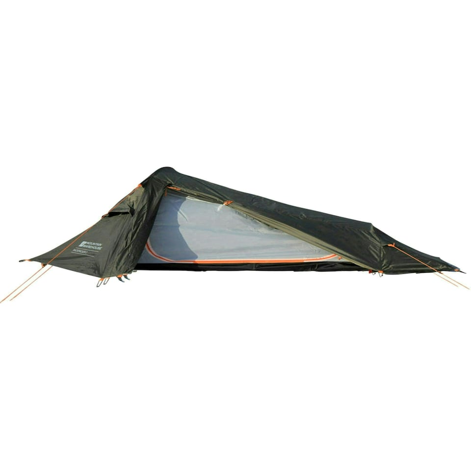 image 1 of Mountain Warehouse Camping Tent Sewn in Groundsheet Canopy Water Resistant Cover Green | Dark Green | One Size