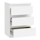 image 5 of Edmore 3 Drawer Bedside Chest in White