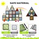 image 3 of Dekko 100pc Magnetic Tiles Building Blocks Safe Educational Toy for Kids | Multi | Nature