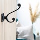 image 5 of Hammer & Tongs Square Back Hat & Coat Hook - W35mm x H105mm - Black