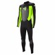 image 1 of Mens Turbo 2.5mm Wetsuit Black/Green