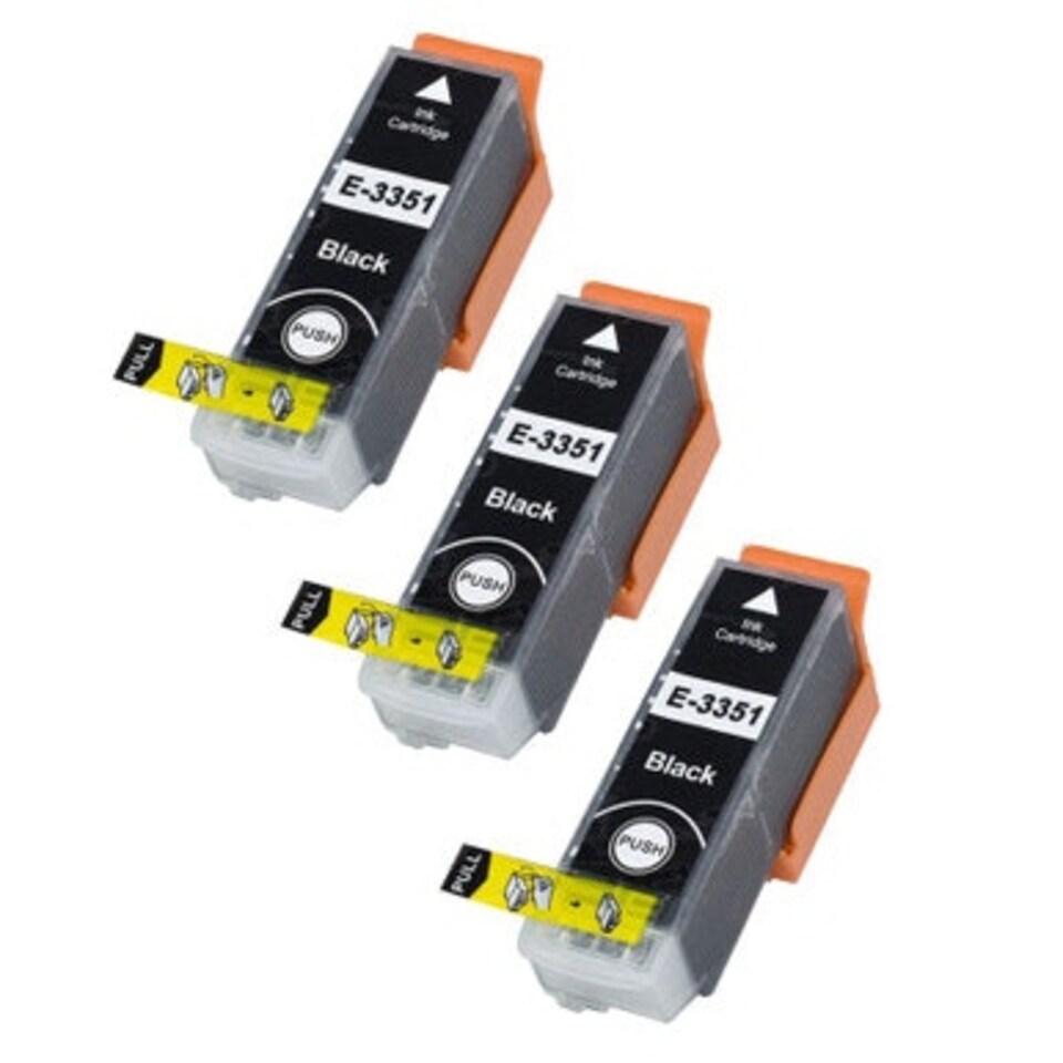 image 1 of 3x Compatible Epson 33XL Black Ink Cartridges Black