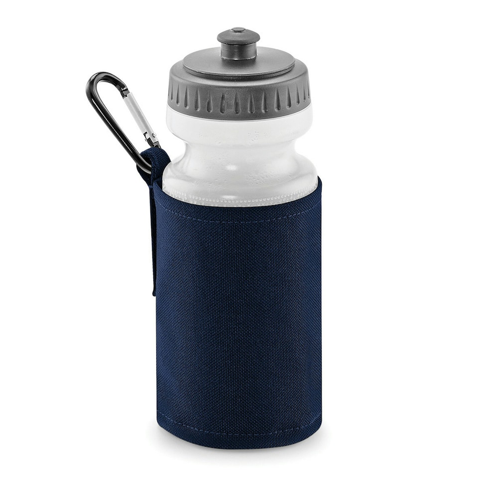 image 1 of Quadra Water Bottle And Fabric Sleeve Holder - French Navy - One Size
