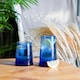 image 5 of Nicola Spring 12 Piece Merzouga Recycled Glassware Set - Blue - Highball Glasses Tumbler Glasses Drinking Glasses Blue