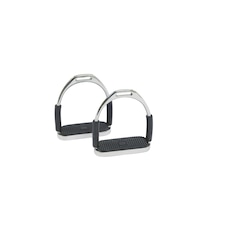 Korsteel Flexible Fillis Stirrup Irons - Black/Black - 4.5 inches