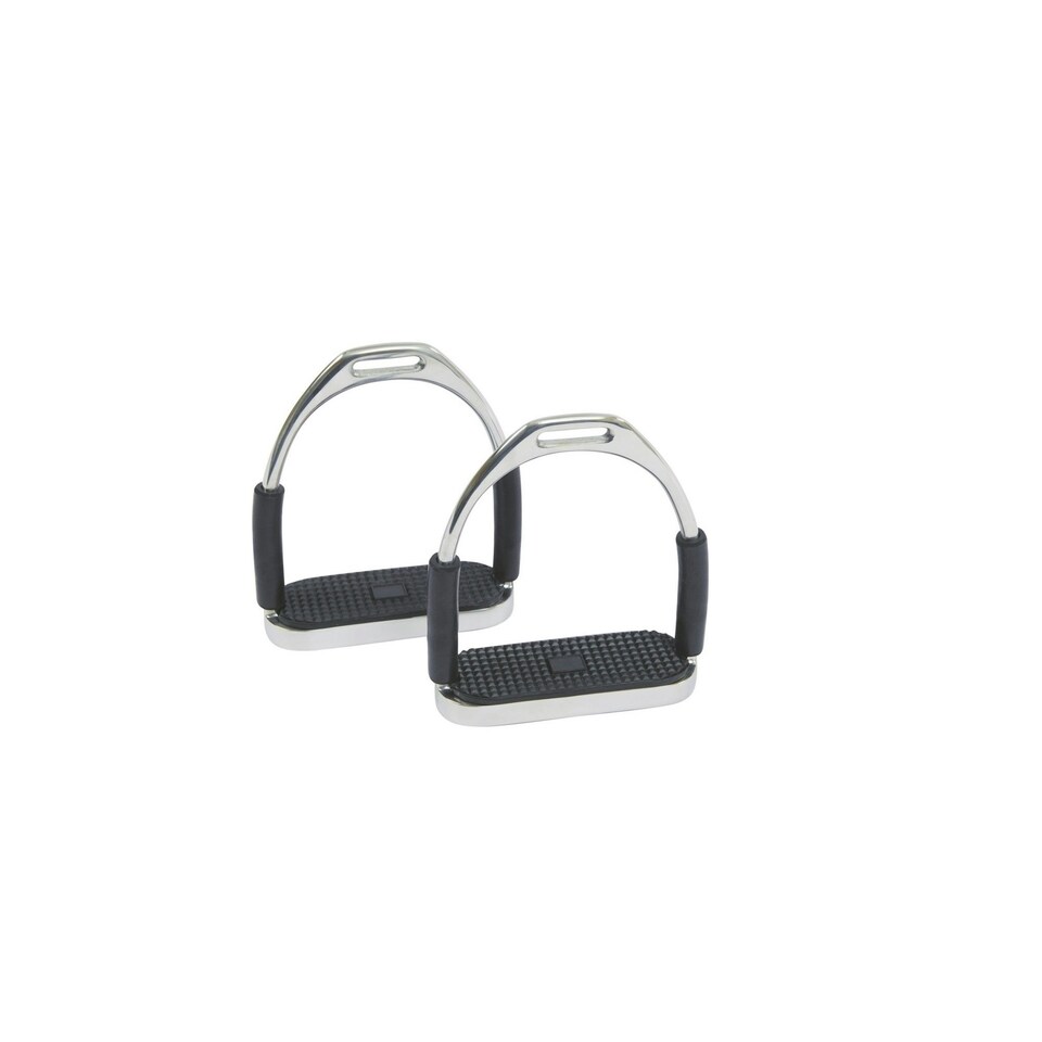 Korsteel Flexible Fillis Stirrup Irons - Black/Black - 4.5 inches