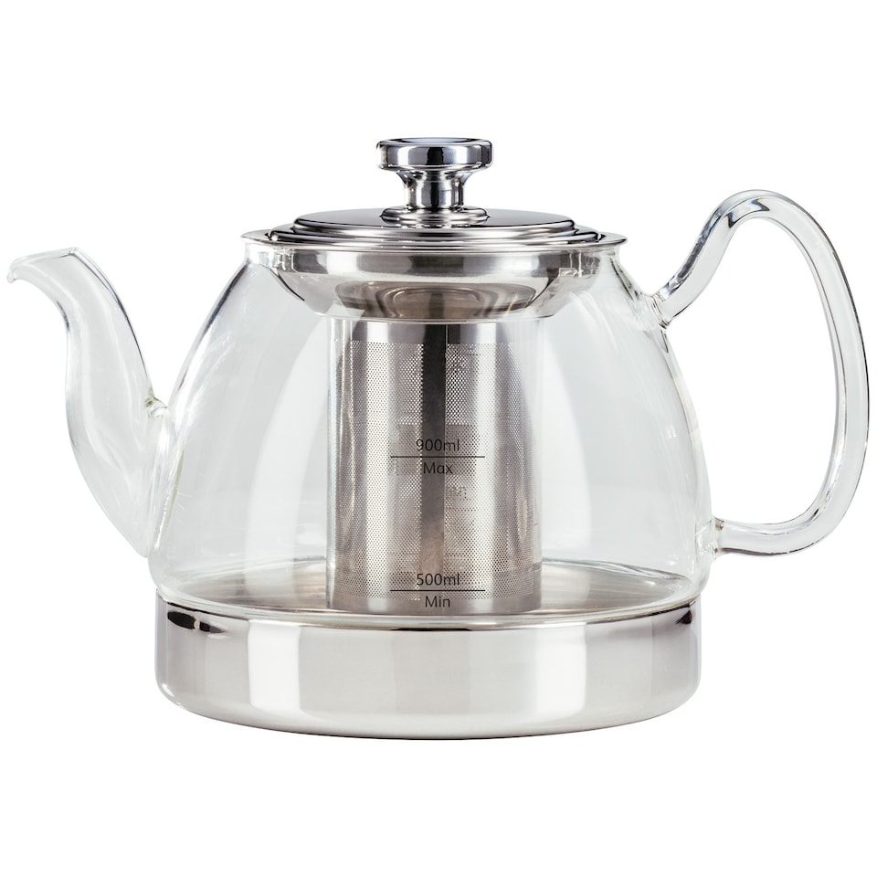 image 1 of Judge Speciality Stove Top Glass Teapot 900ml with Infuser