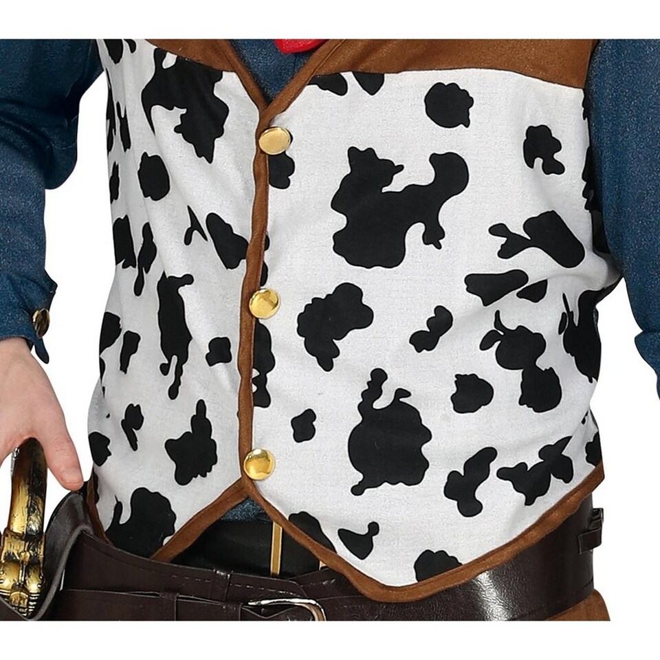 image 1 of Fiestas Guirca Mens Cowboy Costume | Brown | Brown/Blue | M | 1