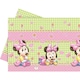 image 1 of Disney Plastic Minnie Mouse Party Table Cover - Pink/Green/White - One Size