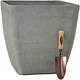image 2 of Primrose Stone and Resin Composite Planter Volcanic Grey Frost Resistant 43cm