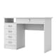 image 3 of Function Plus Desk 5 Drawers in White