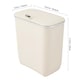 image 3 of Living and Home 9L Waste Bin with Lid | Cream