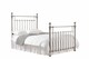 image 1 of 5ft King Size Antique Victorian style, chrome nickel finish traditional metal bed frame bedstead. | Silver | Chrome Nickel | King