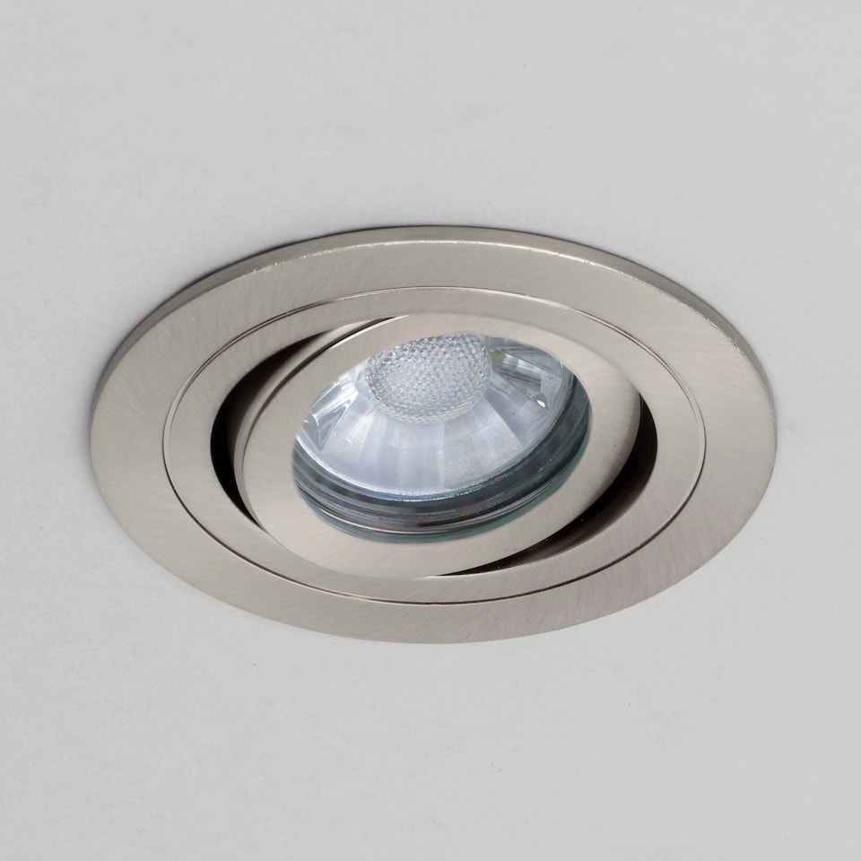 image 1 of BHS Fion Circular IP65 Tiltable Downlight | Silver | Satin Chrome | 1