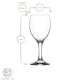 image 3 of LAV Empire White Wine Glasses - 205ml - Pack of 6