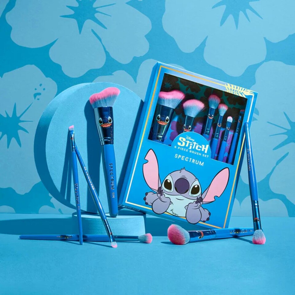 image 1 of Spectrum Disney Stitch Ride the Wave 6 Piece Brush Set