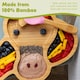 image 4 of Tiny Dining Bamboo Unicorn Baby Weaning Plate & Fork Set - Grey