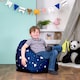 image 2 of icon Kids Starry Skies Bean Bag Chair Navy Blue Childrens Bean Bags Blue