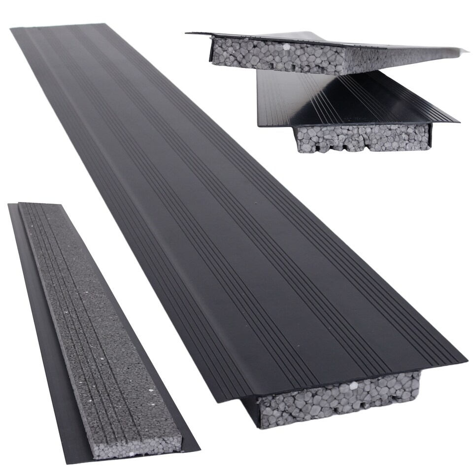 image 1 of Insulated Cavity Closer 1.2m with Adjustable EPS 50-100mm - Silver PVCu Closers