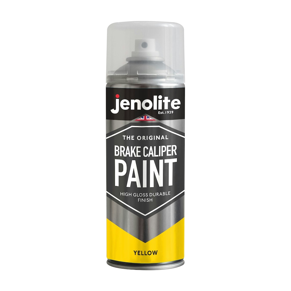 image 1 of Jenolite High Gloss Brake Caliper Paint - Yellow - 400ml -3-Pack