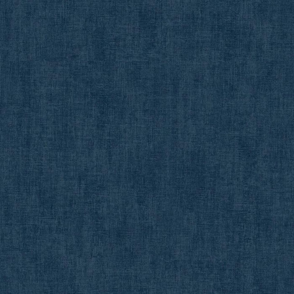 image 1 of Muriva Linen Textured Wallpaper - Blue - 10m x 53cm Blue