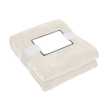 MidOcean Logan RPET Fleece Blanket - Beige - One Size | Brown