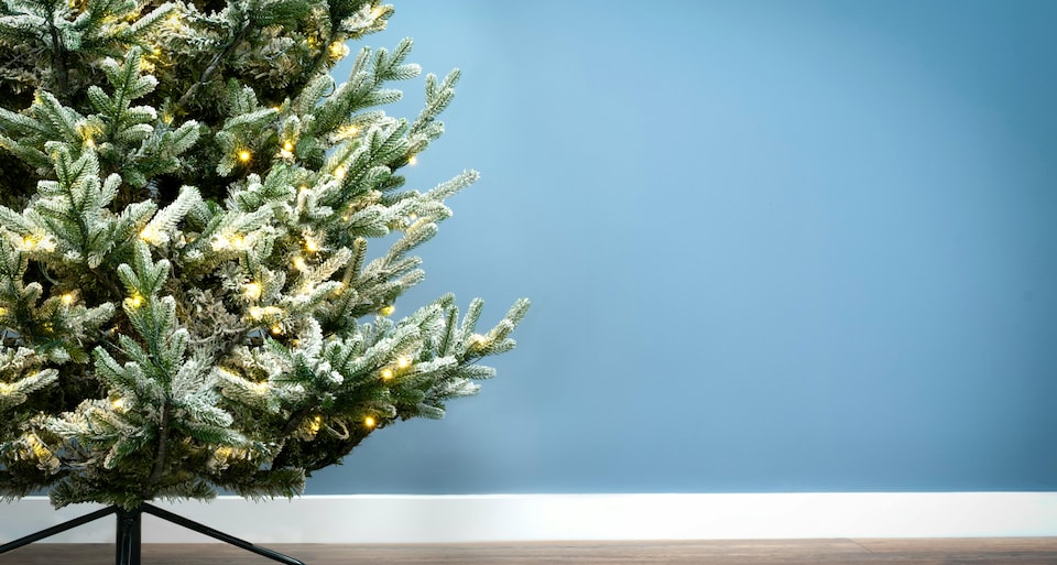 image 1 of Christmas Tree World  6ft/180cm Pre-lit Frosted Ultra Mountain Pine