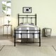image 2 of Bayford Traditional Vintage Style Black Metal Bed Frame (Single)