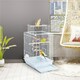 image 2 of Yaheetech 58 cm Tall Open Top Travel Bird Cage Black