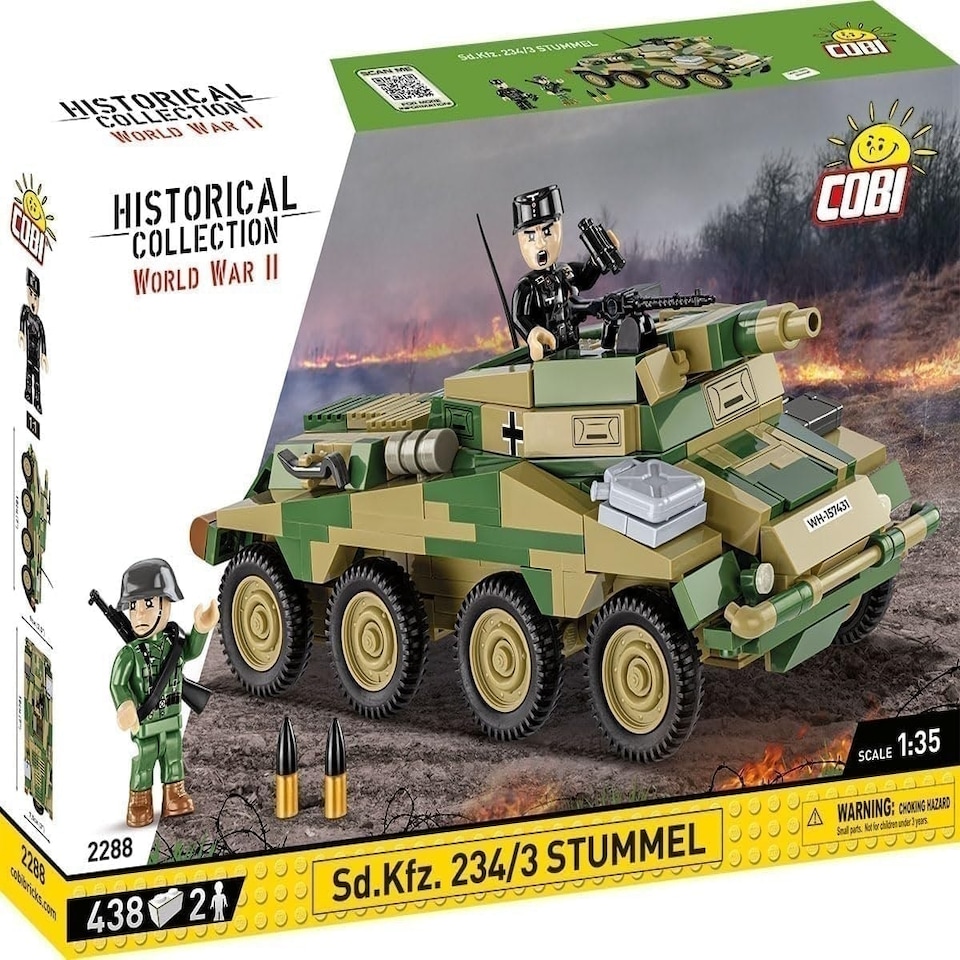 image 1 of Cobi - World War II - Sd. Kfz 234/3 "Stummel" 438 pcs
