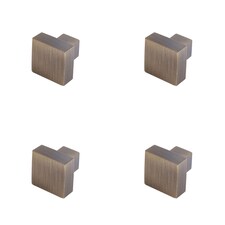 4 PACK Antique Brass Cupboard Knob for Modern Decor - Kitchen Cabinet Knob