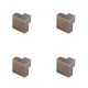 image 1 of 4 PACK Antique Brass Cupboard Knob for Modern Decor - Kitchen Cabinet Knob