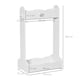 image 5 of HOMCOM Kids Wood Clothes Rack with Storage Shelves Hall Tree for 3-8 Years | White | 70.5 x 37 x 103 cm