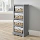 image 3 of Chest Of Drawers Hallway Storage Organiser Wooden Wicker Baskets Fully Assembled Grey | 6 Drawers